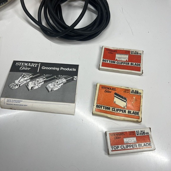 STEWART OSTER CLIPMASTER MODEL 510A LIVESTOCK ANIMAL CLIPPER SHEARS HORSES SHEEP - Picture 14 of 16